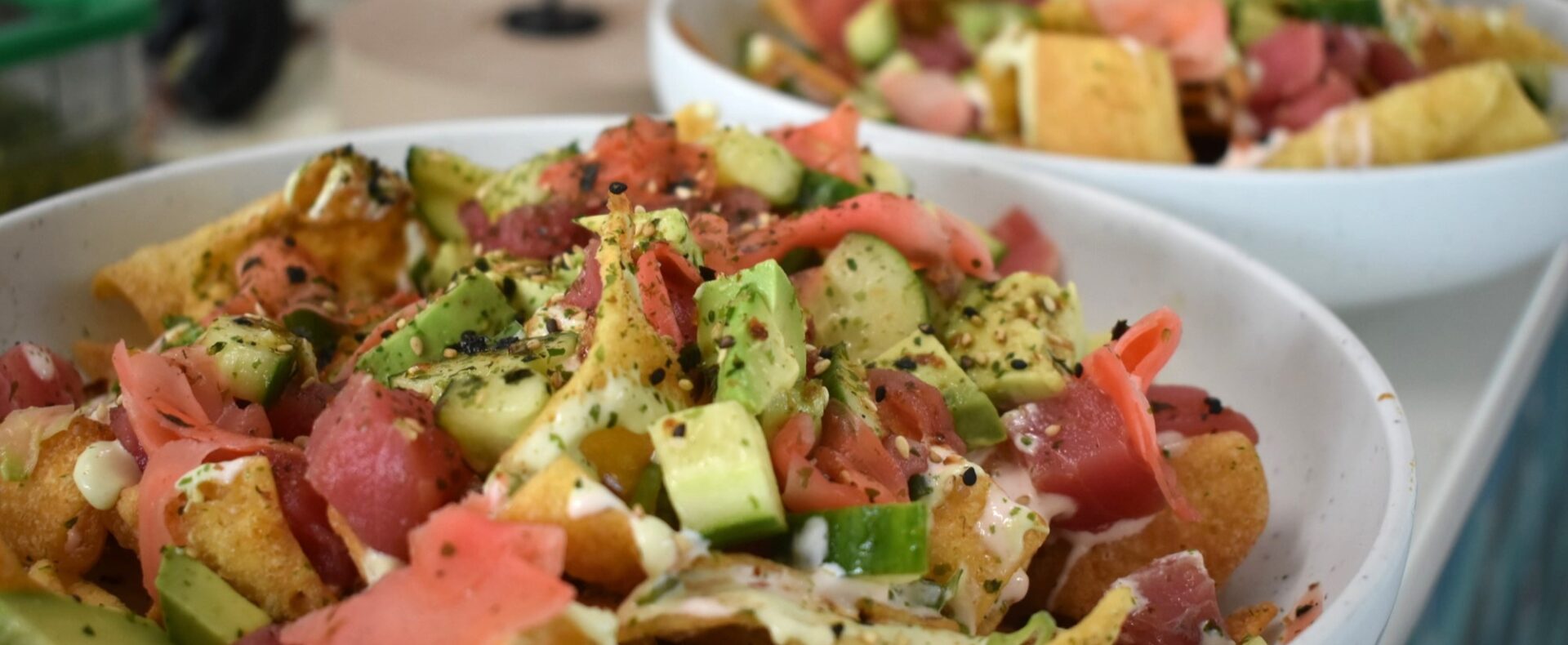 Watersound Club dining venue Beach Break Grill - tuna poke bowl