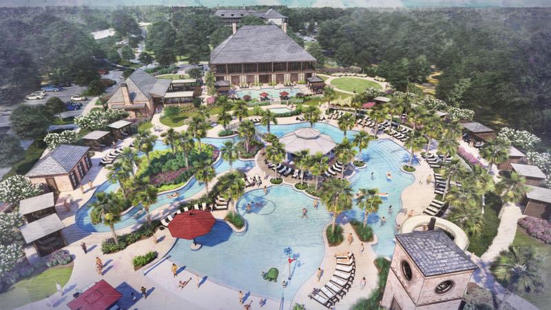 Artist rendering of the new Watersound Club at Camp Creek Inn and amenity expansion