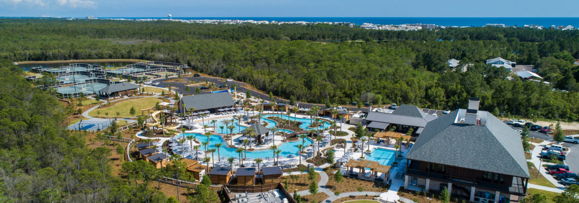 Watersound Club Camp Creek Amenities aerial view