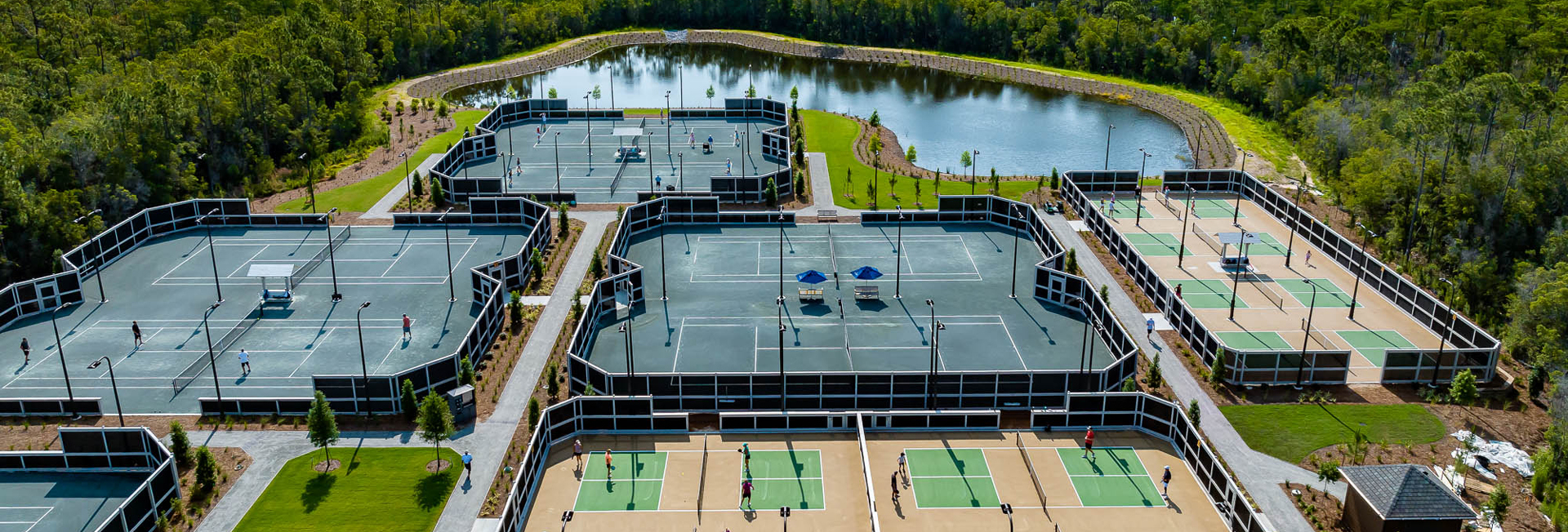 Watersound Club tennis and pickleball amenities at Camp Creek Inn and golf course