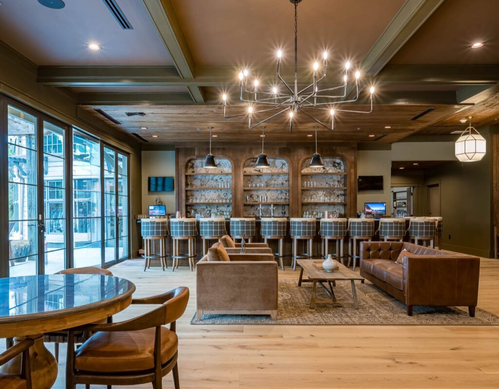 Shark's Tooth Clubhouse renovation - bar area