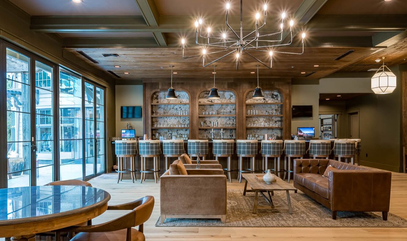 Shark's Tooth Clubhouse renovation - bar area